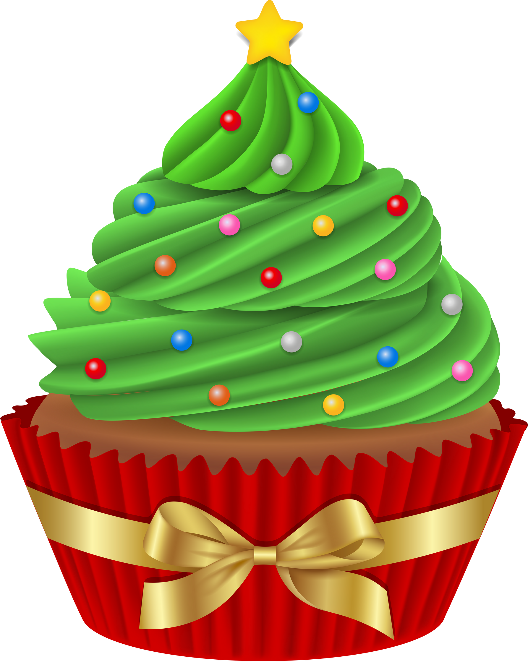 christmas cupcake